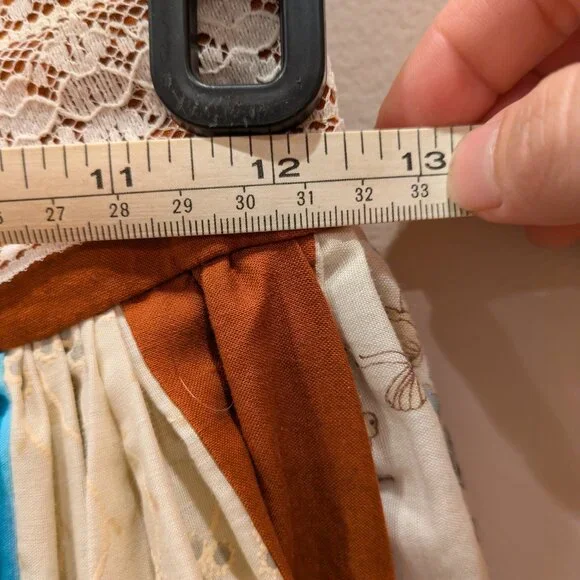 Cottage Core Patchwork Skirt(hand sewn) - Picture 9 of 10